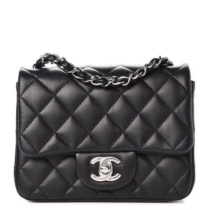 Chanel Lambskin Quilted Mini Square Flap Black 1 of 9