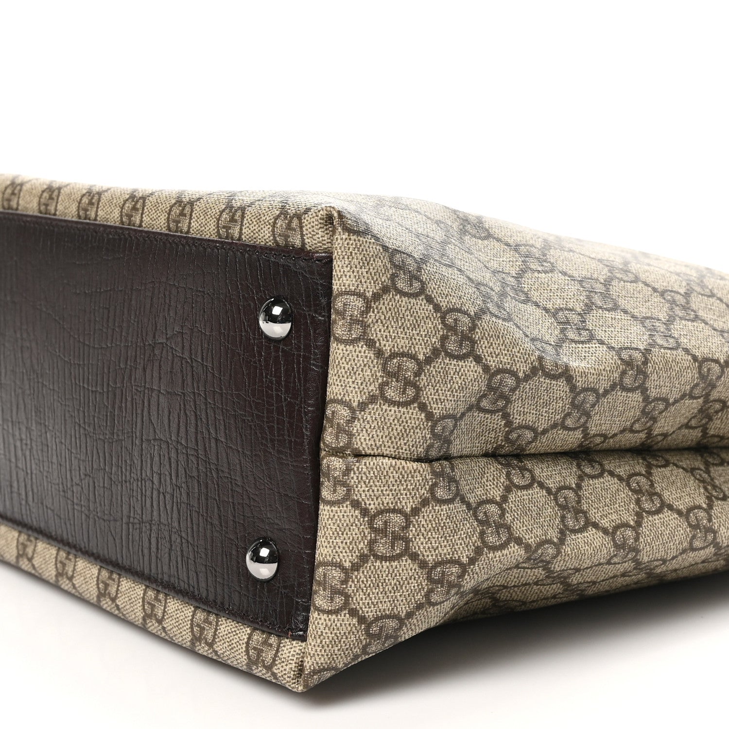 Gucci GG Plus Monogram Small Vertical Tote Dark Brown 10 of 11