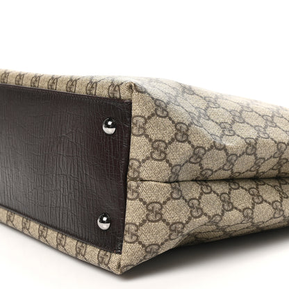 Gucci GG Plus Monogram Small Vertical Tote Dark Brown 10 of 11