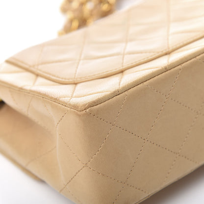Chanel Lambskin Quilted Mini Square Flap Beige 17 of 18