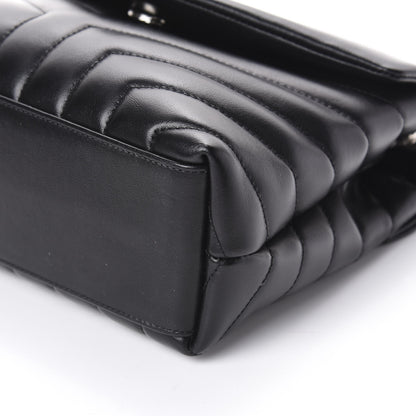 Saint Laurent Calfskin Y Quilted Monogram Small Loulou Chain Satchel Black 8 of 8