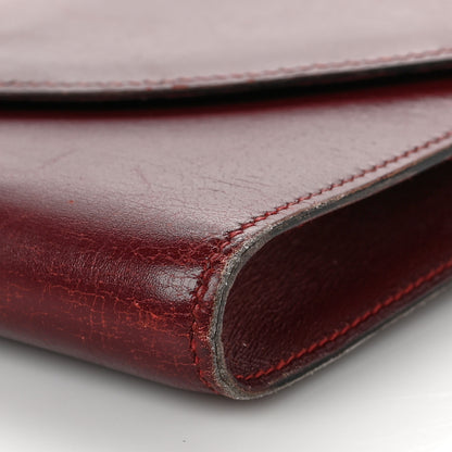 Hermes Box Gaine Clutch Rouge H 8 of 9