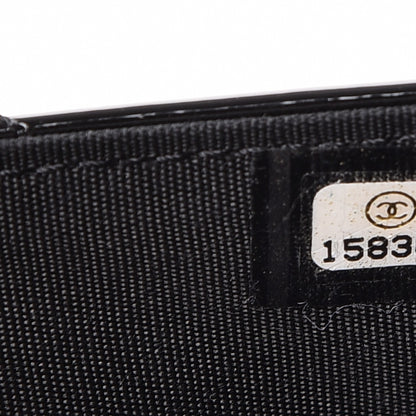 Chanel Patent Quilted Brilliant Wallet On Chain WOC Black 8 of 9