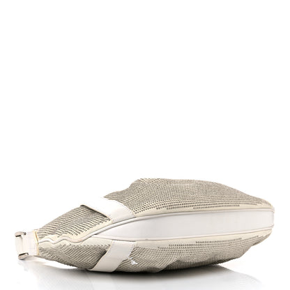 Burberry Calfskin Studded Hobo White 4 of 34
