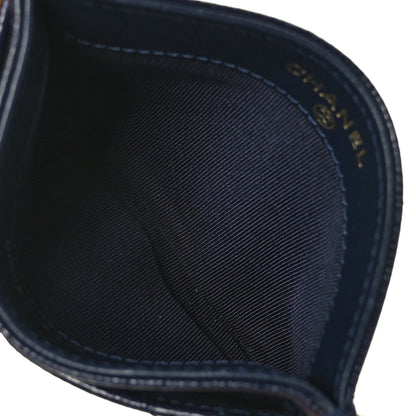 Chanel Caviar Quilted Card Holder Navy 5 of 8