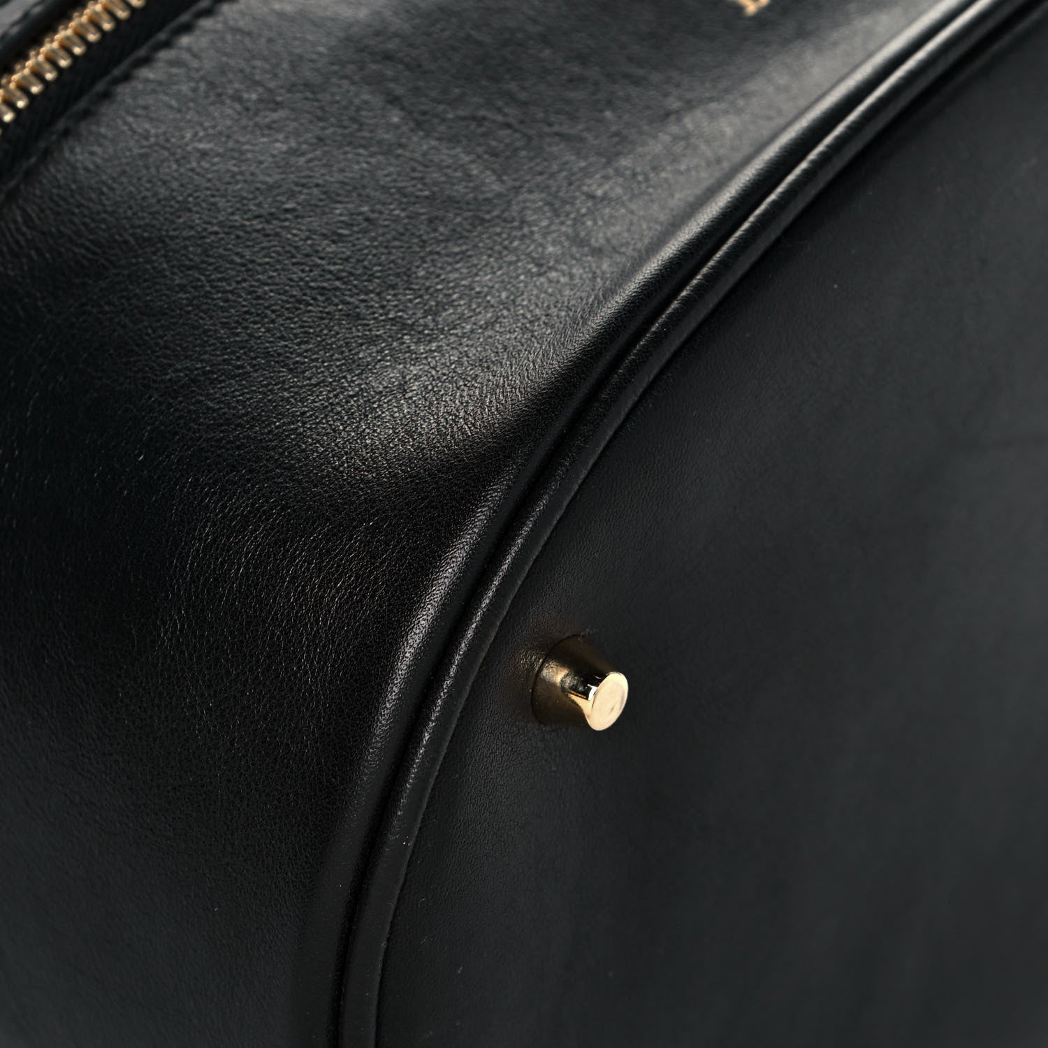 Burberry Nubuck Canvas Check Beckett Bucket Bag Black 9 of 13