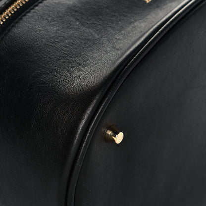 Burberry Nubuck Canvas Check Beckett Bucket Bag Black 9 of 13