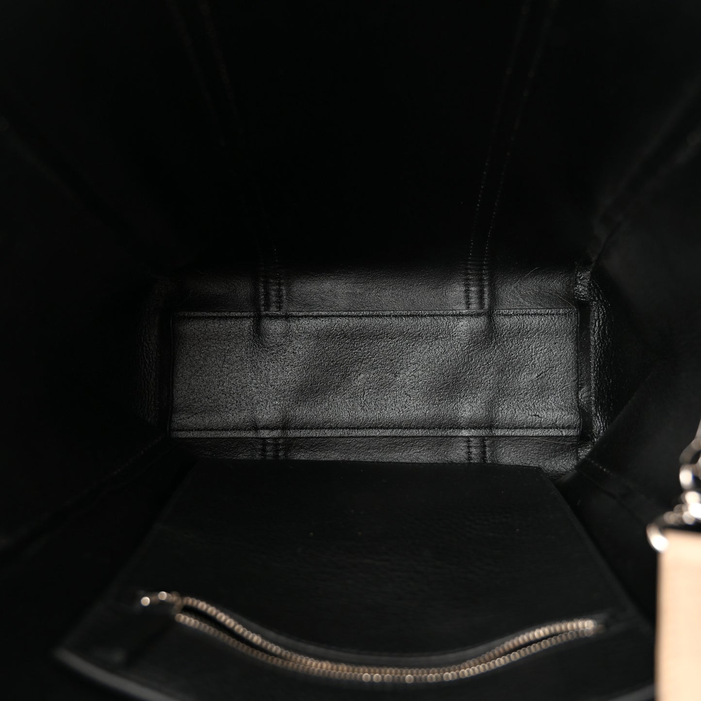 Calfskin XS Everyday Tote Light Beige Black