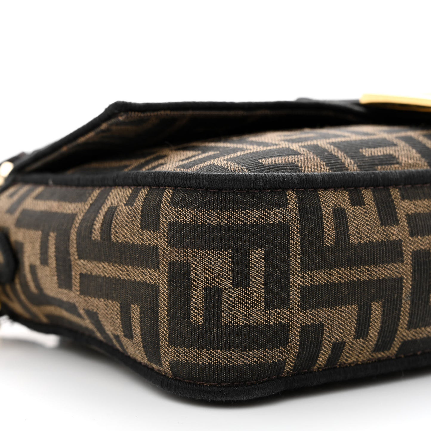 Fabric Jacquard FF 1974 Medium Baguette Tobacco Moro Black