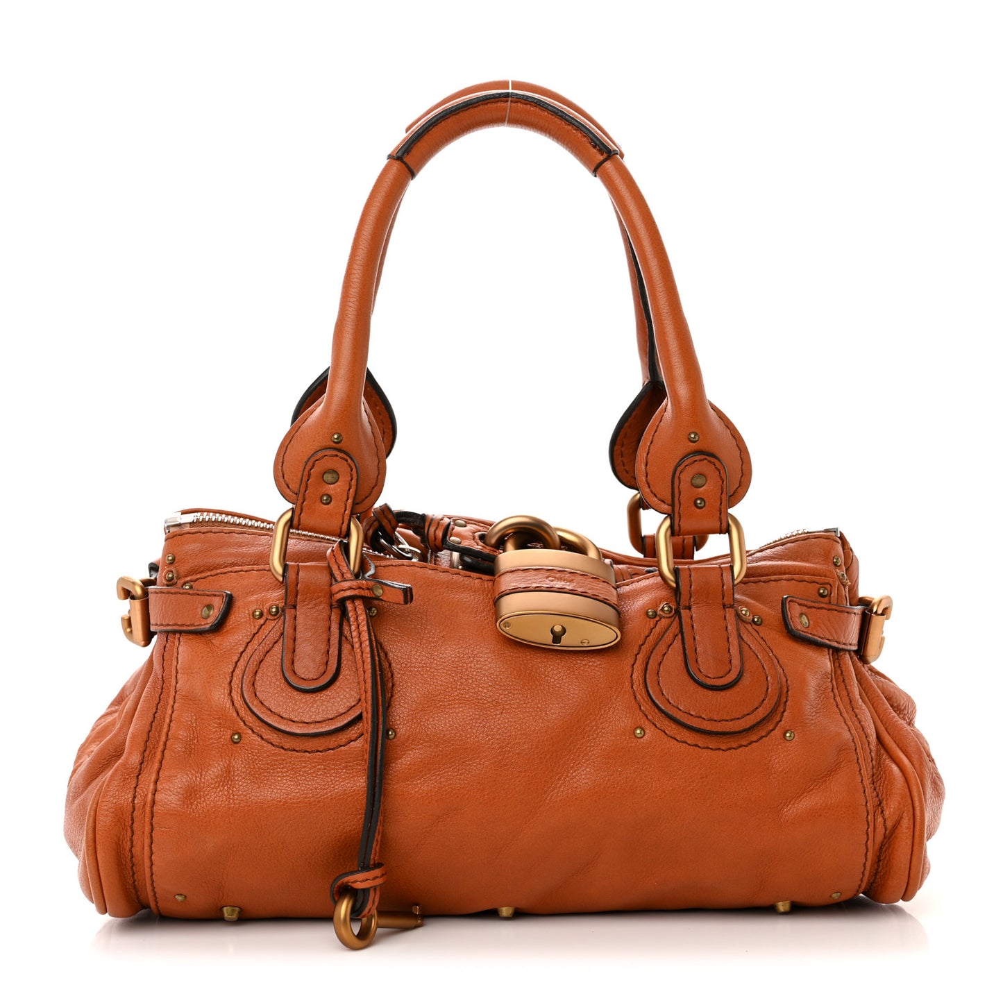 Calfskin Medium Paddington Satchel Ecureil Brown