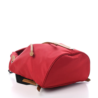 Prada Nylon Vela Saffiano Drawstring Backpack Red 3 of 4