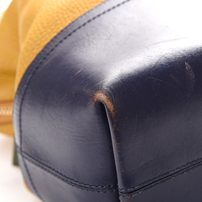 Fendi Cuoio Colorblock 2Bag Miele Scuro Navy 7 of 17