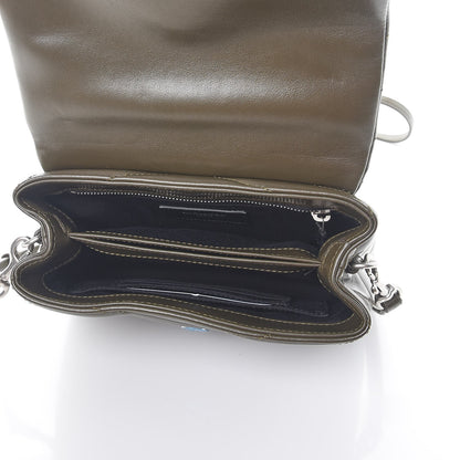 Saint Laurent Calfskin Y Quilted Monogram Toy Loulou Chain Satchel Dark Khaki 6 of 9