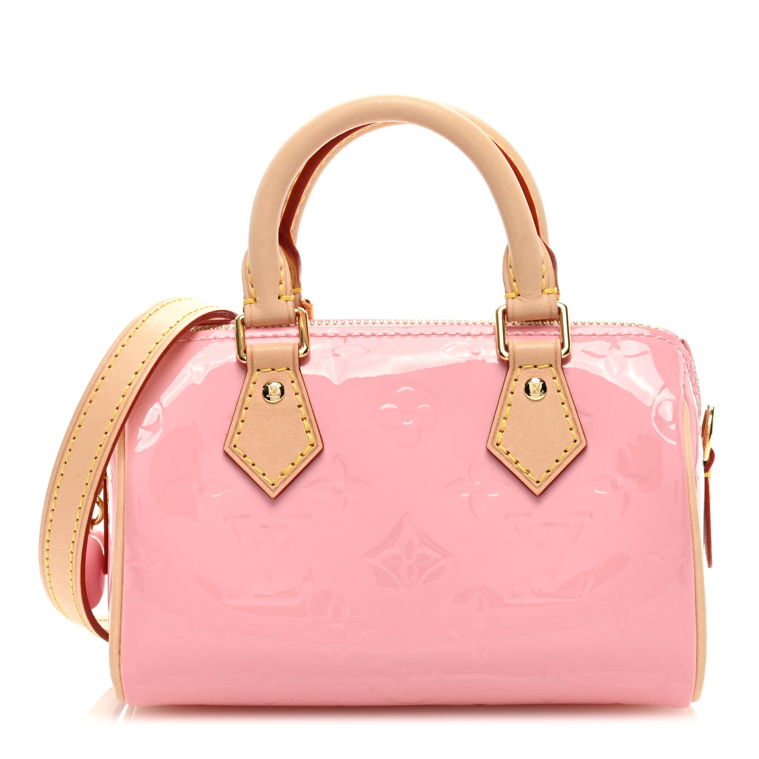 Louis Vuitton Vernis Monogram Nano Speedy Mochi Pink 1 of 8