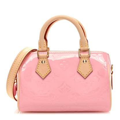 Louis Vuitton Vernis Monogram Nano Speedy Mochi Pink 1 of 8