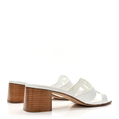 Louis Vuitton Calfskin LV Isola Mules 38 White 5 of 12