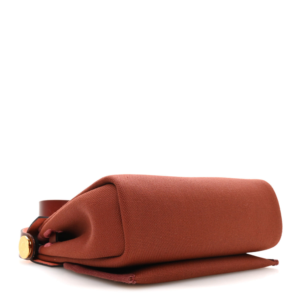 Hermes Military Toile Vache Hunter Herbag Zip Retourne 20 Rouge H 4 of 10