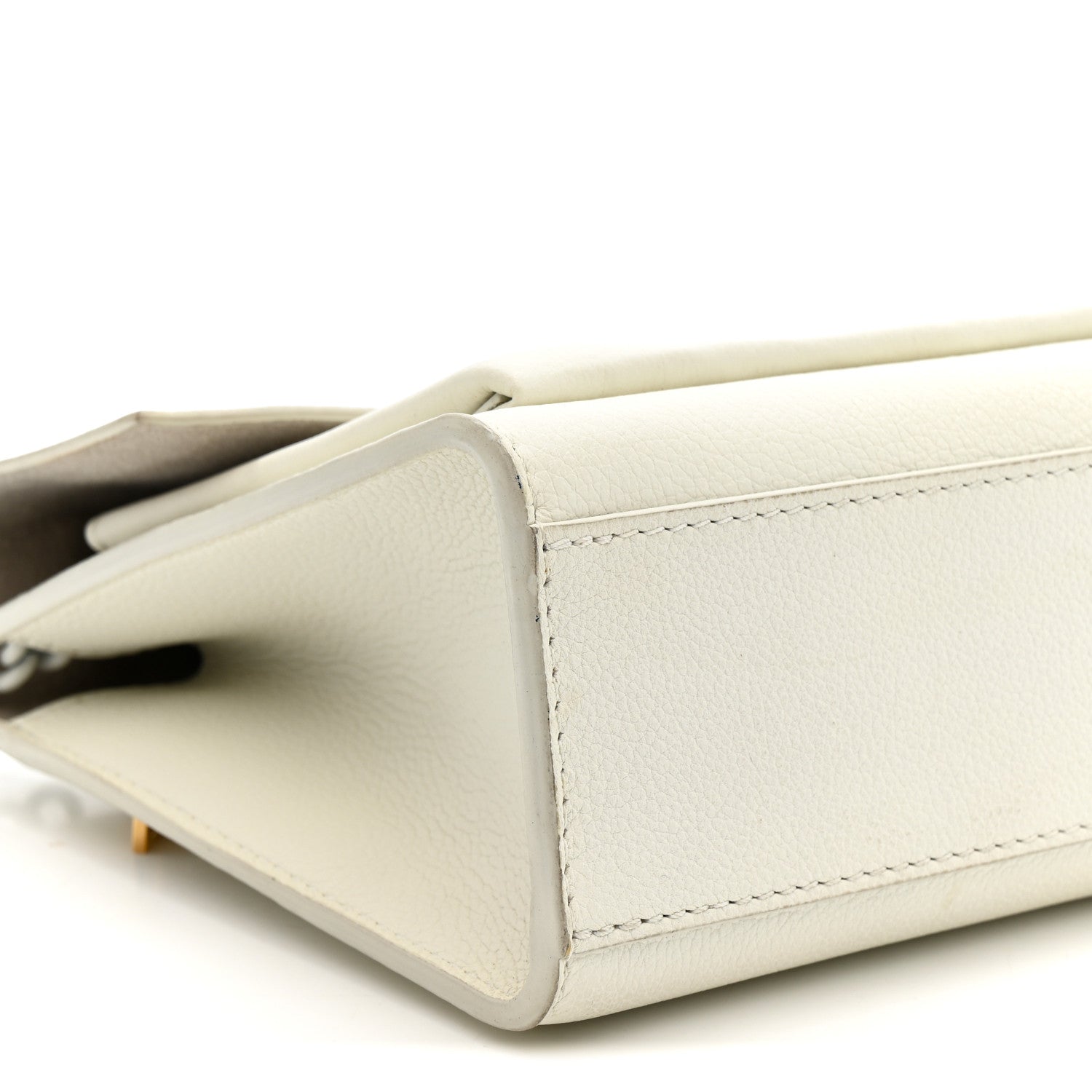 Louis Vuitton Soft Calfskin Mylockme Chain Bag BB White 9 of 16
