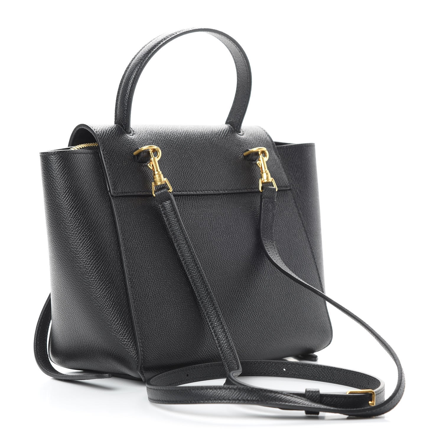 Celine Grained Calfskin Nano Belt Bag Black 3 of 10