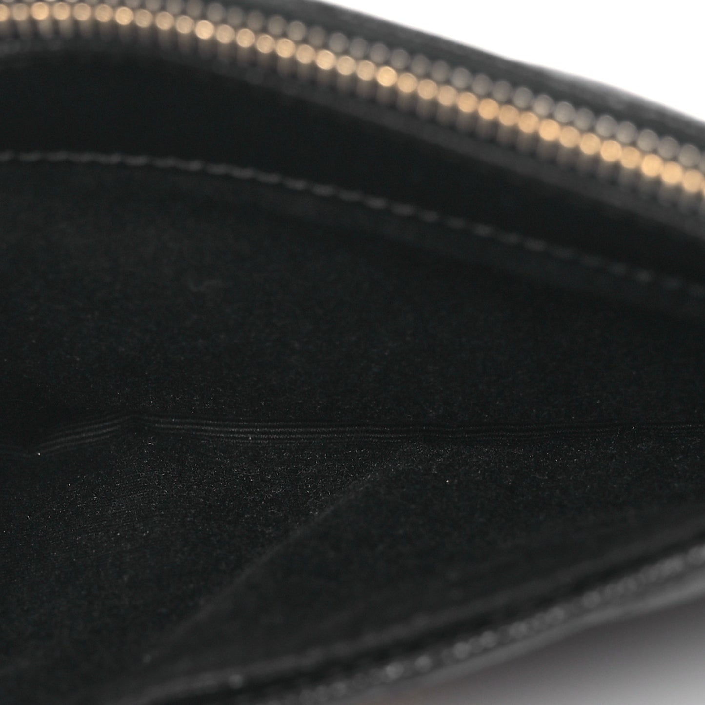 Grain De Poudre Chevron Monogram Bill Pouch Black