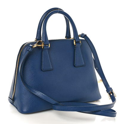 Prada Saffiano Lux Small Promenade Tote Bluette 3 of 11