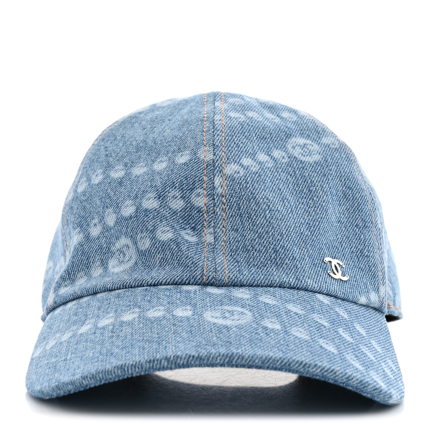 Chanel Denim Cap Hat Blue 3 of 8