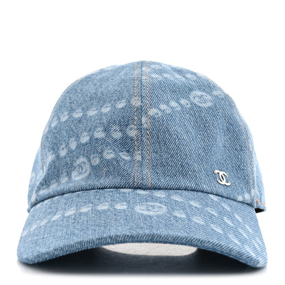 Chanel Denim Cap Hat Blue 3 of 8