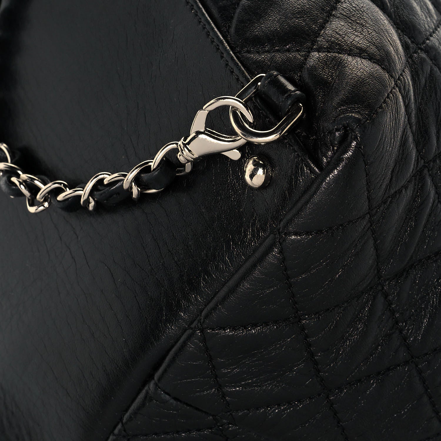 Chanel Lambskin Quilted Beijing Backpack Black 8 of 16
