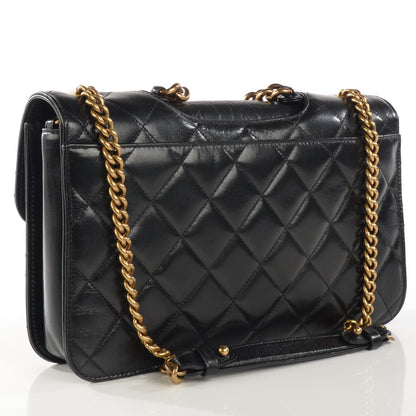 Chanel Glazed Calfskin Quilted Large Perfect Edge Flap Black 3 of 8