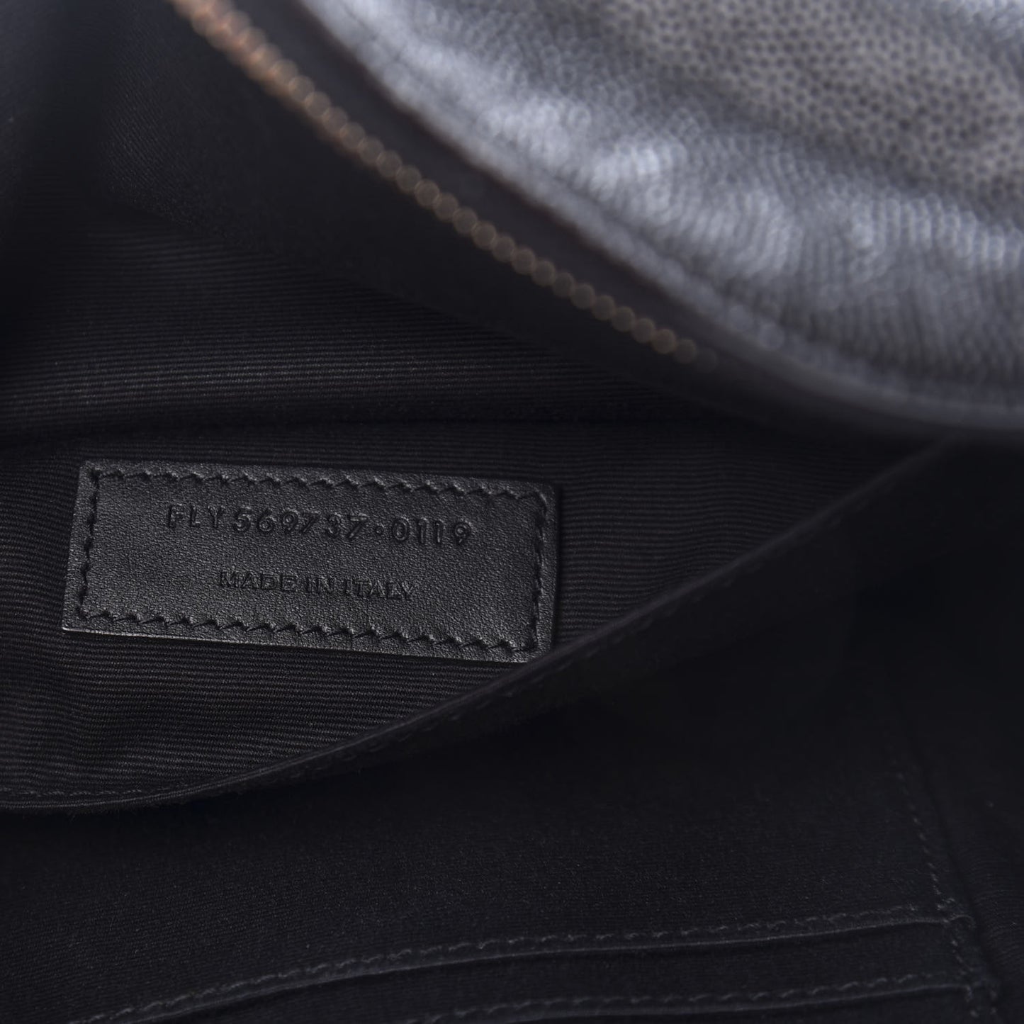 Grain De Poudre Monogram Belt Bag Black