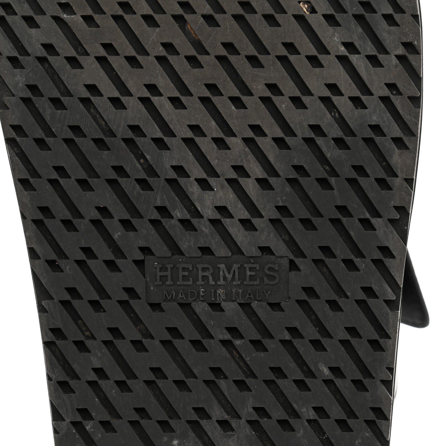 Hermes Calfskin Mens Chypre Sandals 42 Black 6 of 12