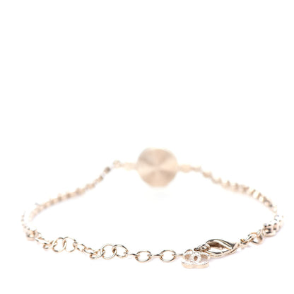Chanel Crystal CC Chain Bracelet Gold 3 of 4