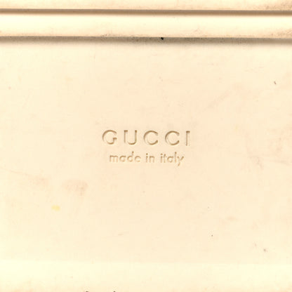 Gucci Raffia GG Monogram Granada Kid Angelina Platform 35mm Slingback Sandals 37.5 Natural Royale Mystic White 8 of 10