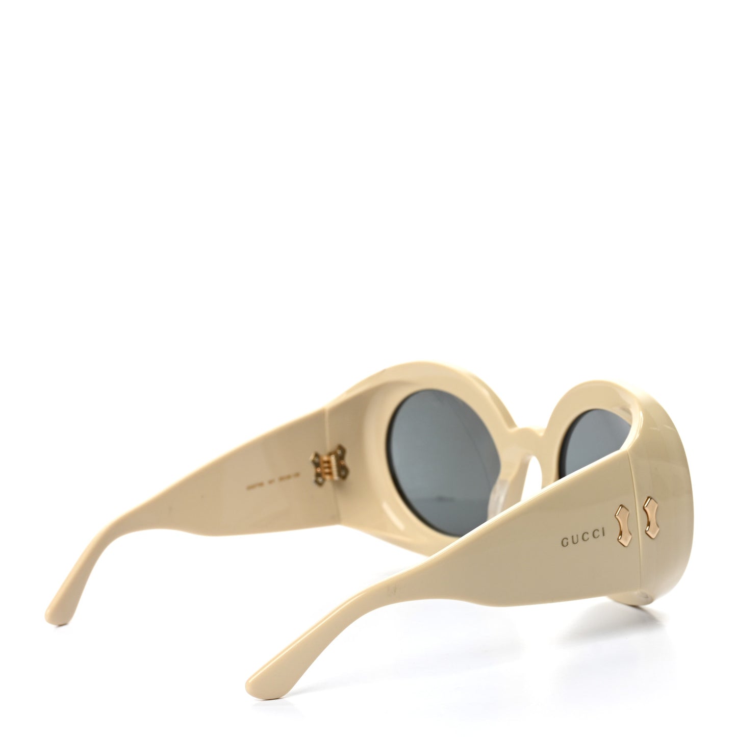 Acetate Round Sunglasses GG0779S Ivory