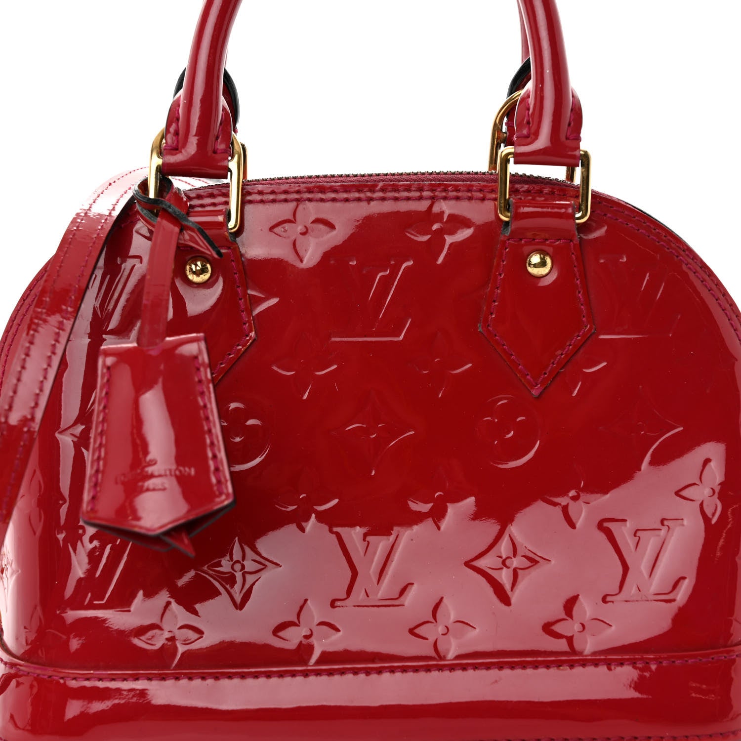 Louis Vuitton Vernis Alma BB Pomme D'Amour 7 of 9