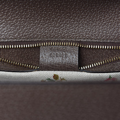 Gucci Calfskin Embroidered Medium Sylvie Top Handle Bag New Acero Multicolor 7 of 11