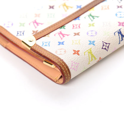 Louis Vuitton Monogram Multicolor Porte Tresor International Wallet White 9 of 12
