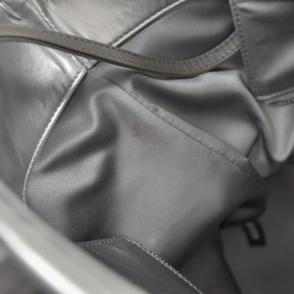 Chanel Vinyl Quilted Large Frozen Tote Silver 8 of 11