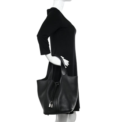Hermes Taurillon Clemence Picotin Lock 26 GM Black 2 of 10