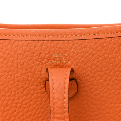Hermes Taurillon Clemence Evelyne TPM Orange 6 of 11