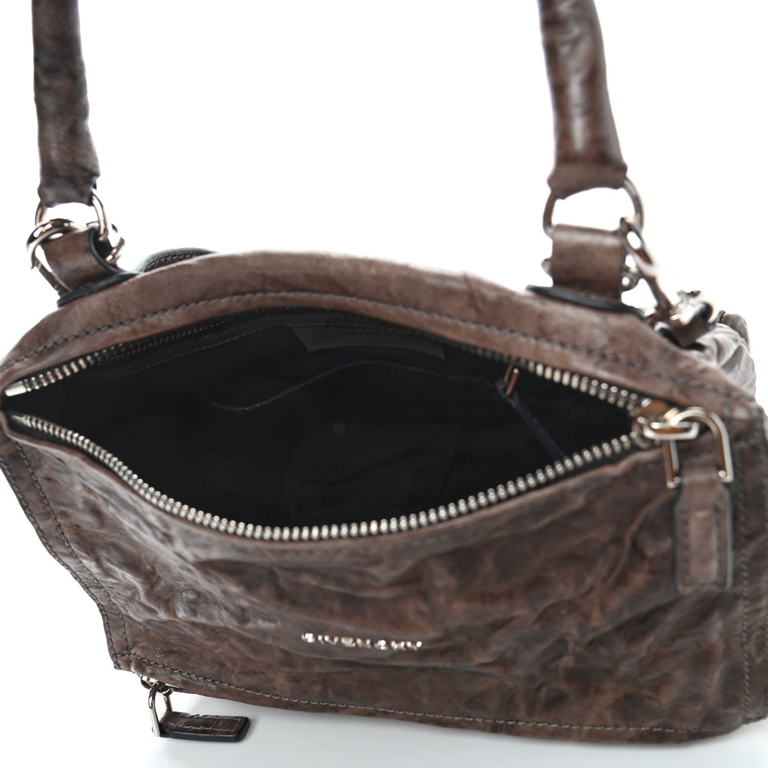 Givenchy Tumbled Sheepskin Small Pandora Charcoal 4 of 6