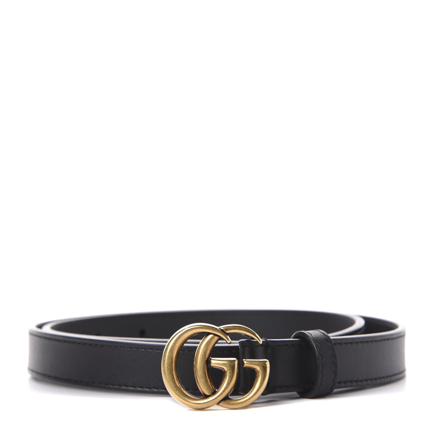 Calfskin Double G 20mm Belt 80 32 Black