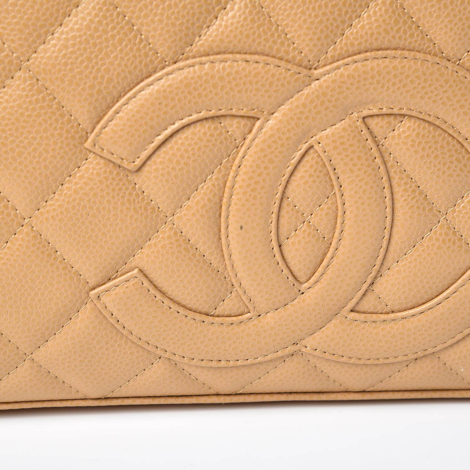 Chanel Caviar Quilted Small Bowler Beige 12 of 16