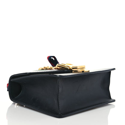 Gucci Calfskin Mini Sylvie Chain Shoulder Bag Black 3 of 9