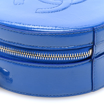 Chanel Patent Round As Earth Evening Bag Blue 9 of 10