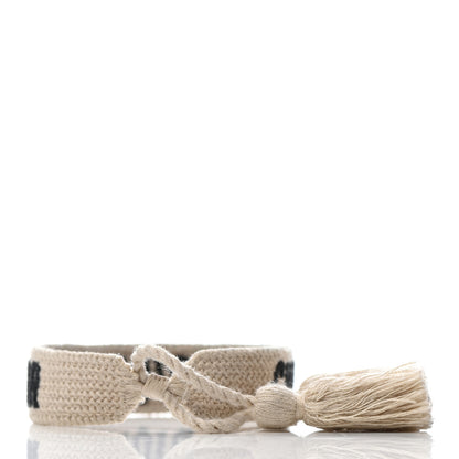 Christian Dior Woven Cotton J'Adior Friendship Bracelet Set Denim Blue Beige 3 of 5