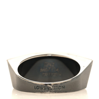 Louis Vuitton Metal Crystal Spiky Zig Zag Ring M Gold 3 of 4