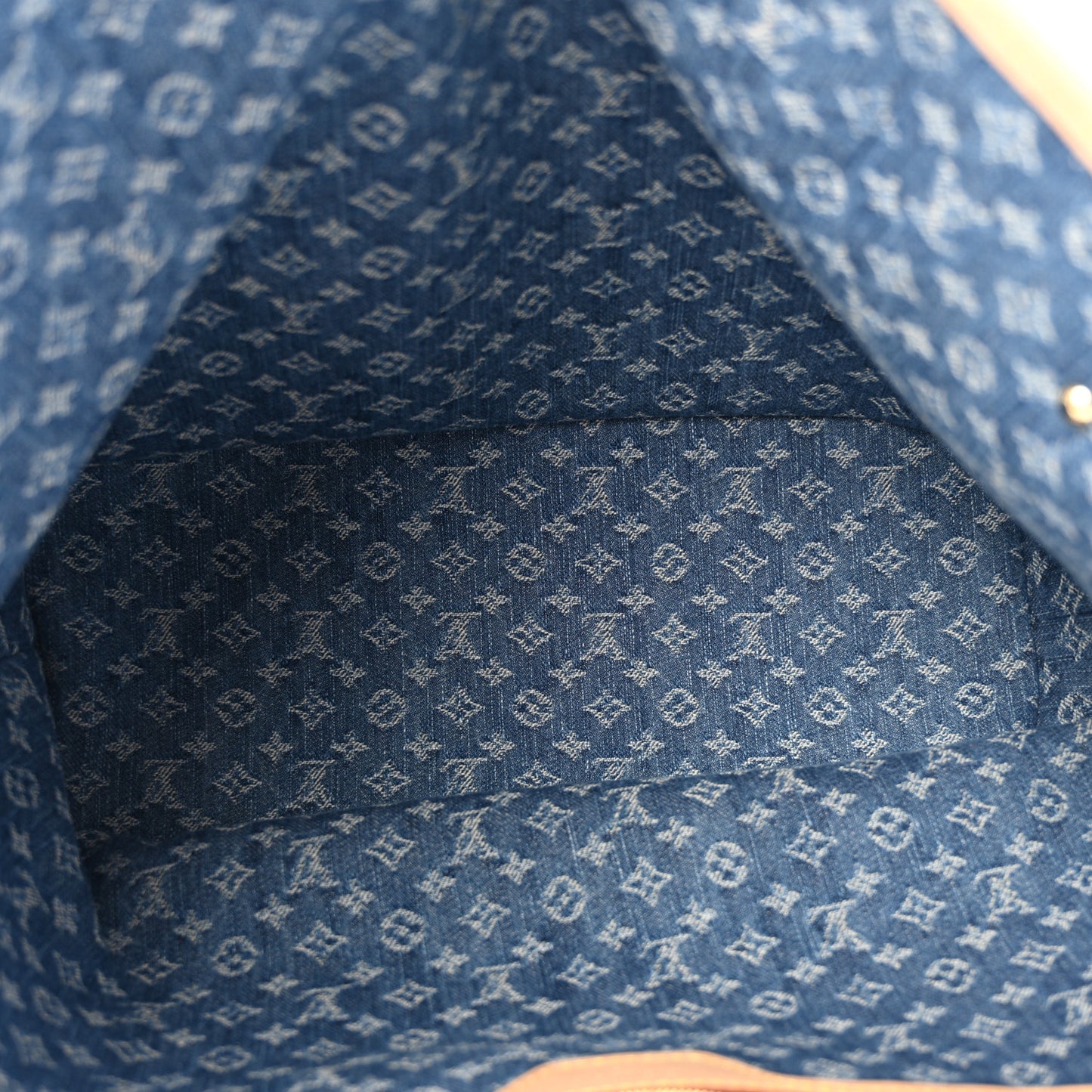 Monogram Denim Neo Neverfull MM Blue