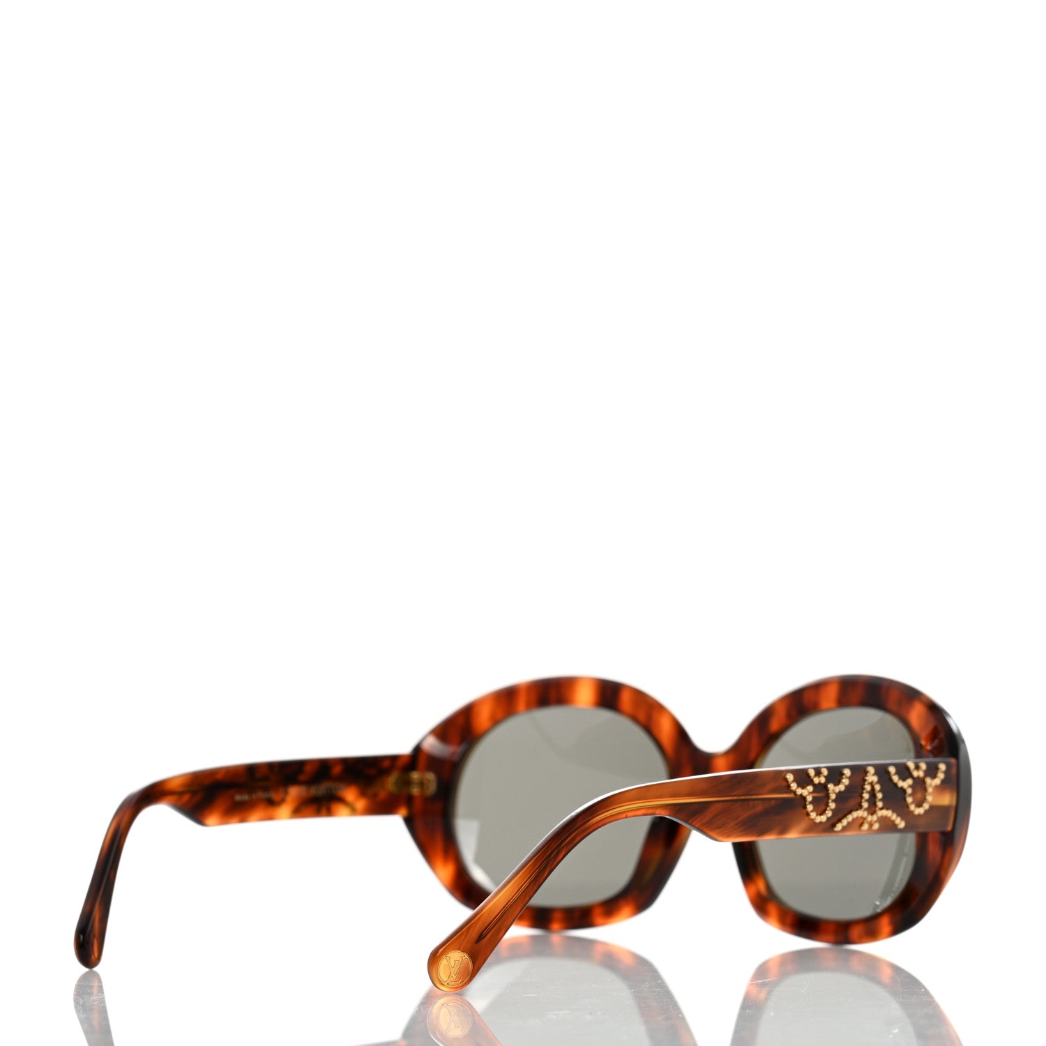 Louis Vuitton Studded La Piscine Sunglasses Z1050U Tortoise 4 of 8