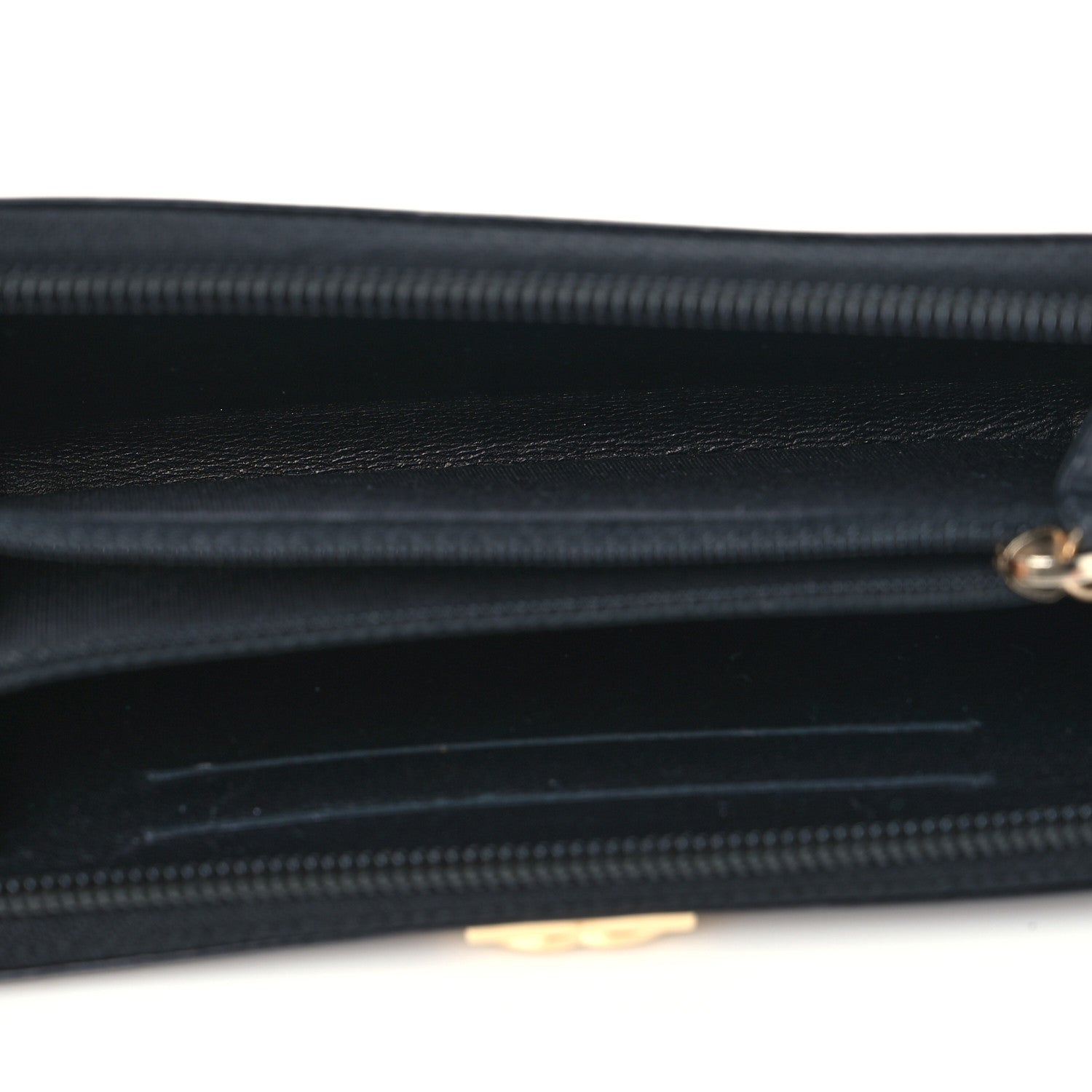 Chanel Patent Quilted Small Boy Zip Around Wallet Black 5 of 8